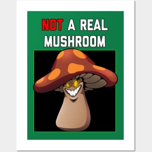 Not a Real Mushroom Posters and Art